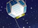An artist's depiction of the Shin'en satellite. [Thanks to Kagoshima University]